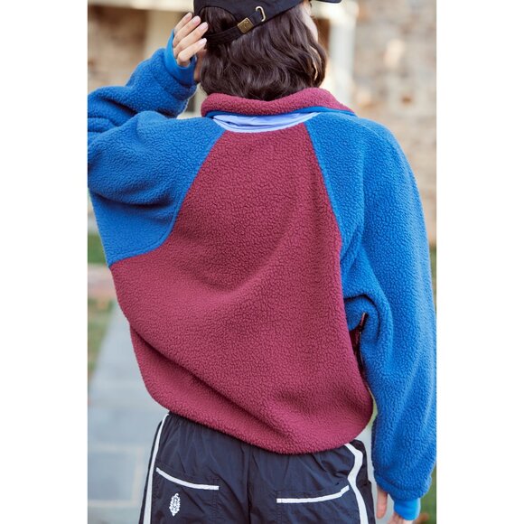 🎉LAST CHANCE🎉 FP MOVEMENT Hit The Slopes Colorblock Pullover / Mahogany Combo - Picture 2 of 9